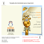 Tarjeta para imprimir